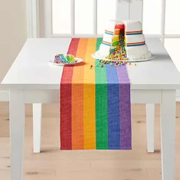 Kohl's Dining New Celebrate Together Rainbow Summer Ribbed Table